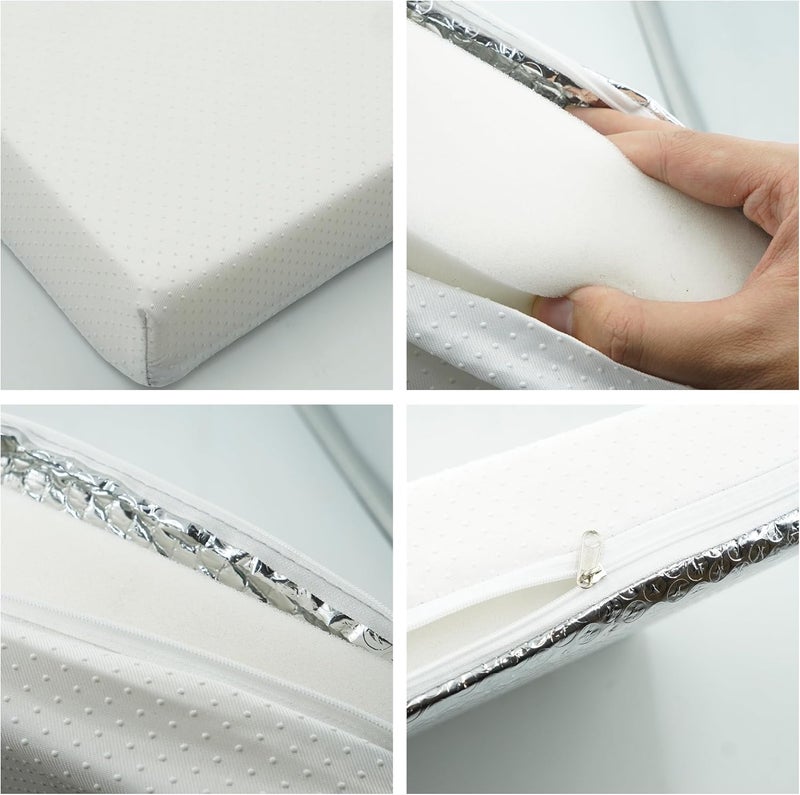EDIETH 22"x14"x3" RV Vent Insulator (1-Pack) - Extra-Large Reflective Skylight Cover, Heavy-Duty Thermal Shield for 22x14 Inch RV/Camper Sunroof, Stops Heat/Cold Transfer - Image 4